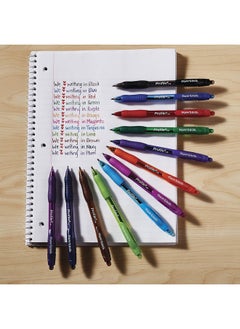 Paper Mate Profile Retractable Ballpoint Pens Bold Point Assorted Colors 4 Pack  - Image 5