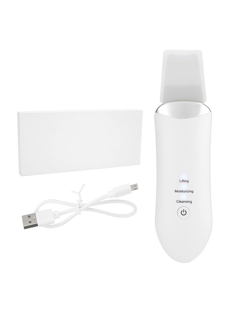 Generic Brrnoo Ultrasonic Peeling Device Ultrasonic Skin Scrubber Blackhead Remover Skin Spatula Skin Care Tool Pore Cleaner Washing Spatula D - Image 1