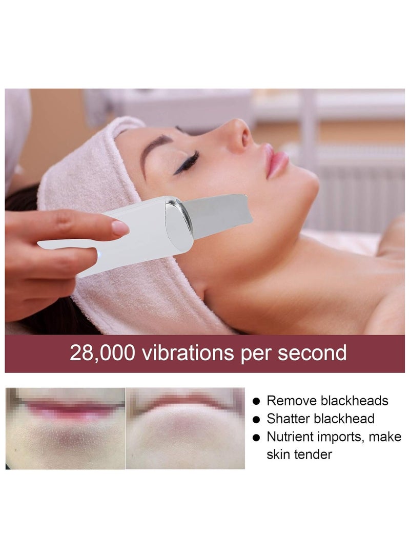 Generic Brrnoo Ultrasonic Peeling Device Ultrasonic Skin Scrubber Blackhead Remover Skin Spatula Skin Care Tool Pore Cleaner Washing Spatula D - Image 5
