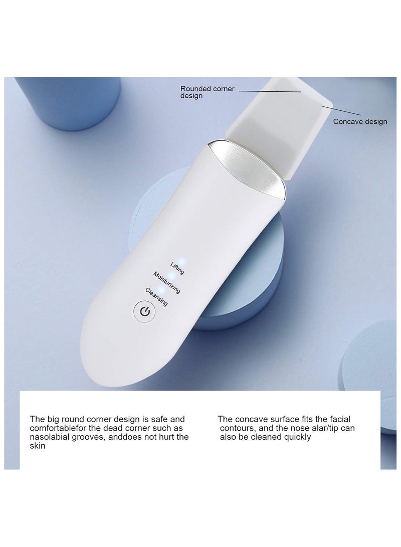 Generic Brrnoo Ultrasonic Peeling Device Ultrasonic Skin Scrubber Blackhead Remover Skin Spatula Skin Care Tool Pore Cleaner Washing Spatula D - Image 2