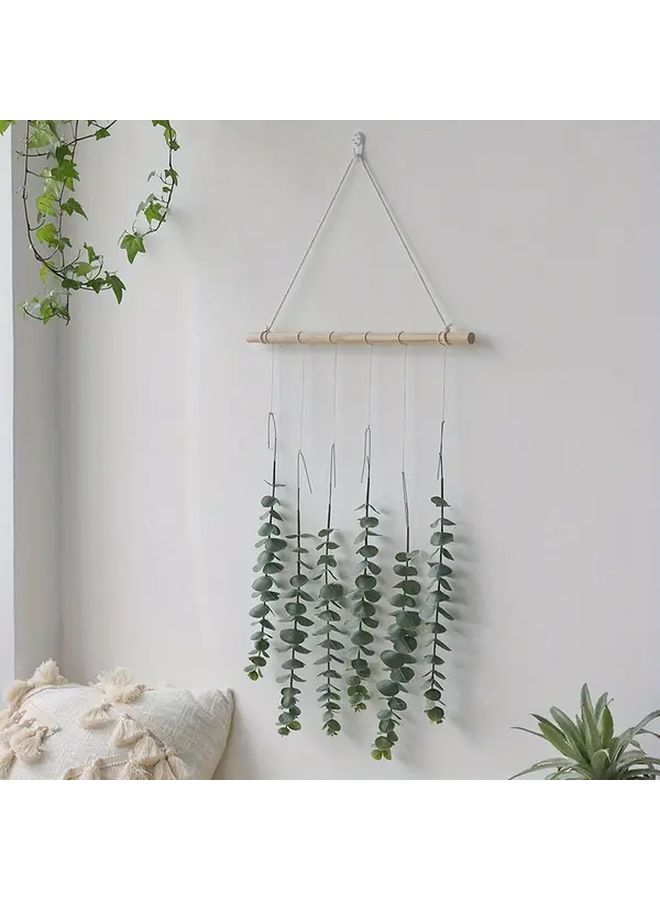 Bohemian Artificial Eucalyptus Leaf Wall Hanging Decor 1pc Home Bedroom Living Room Wedding Gift - Image 2