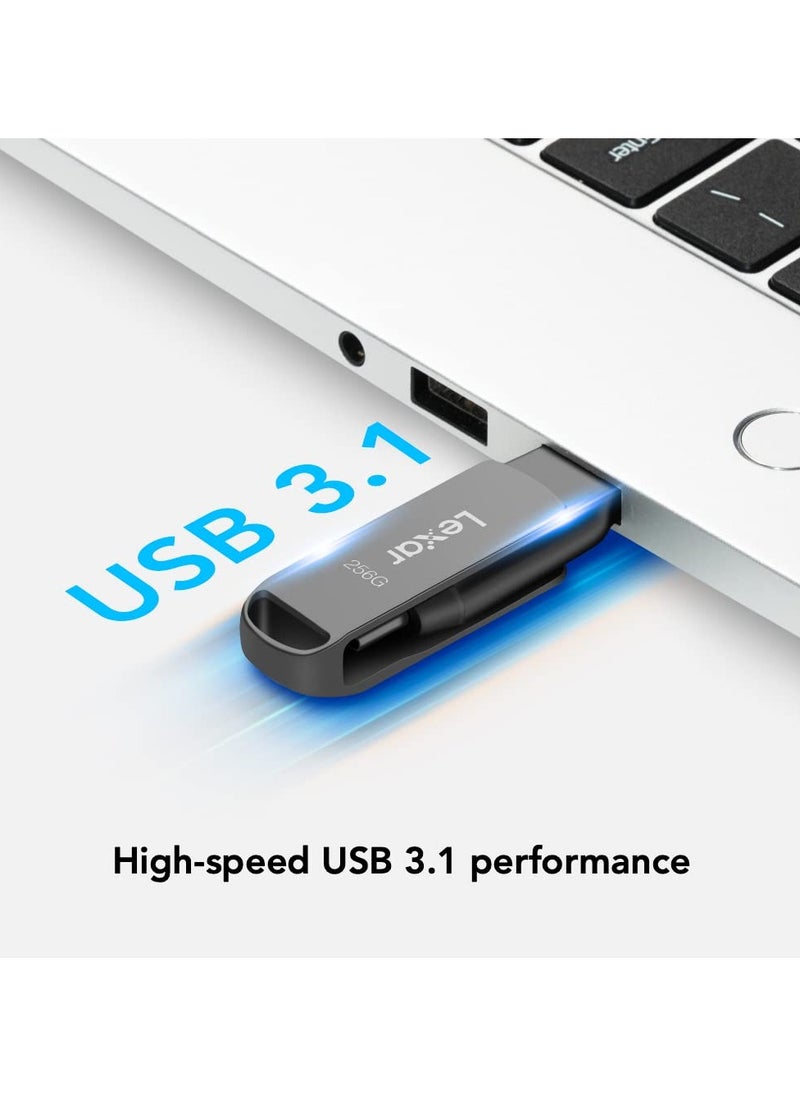 Lexar Lexar LJDD400256G-BNQNG, JumpDrive D400, Titanium, 256GB  - Image 4