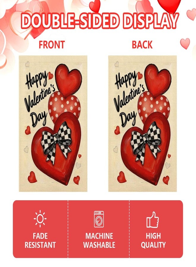 Agroon Valentines Day Garden Flag 12x18 Inch Love Heart Double Sided Flag for Anniversary Wedding Yard Outdoor Decoration - Image 5