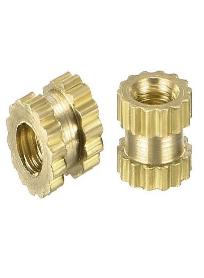 SHOKITECH Premium Brass Inserts M5 x 10mm - Precision Threaded Fasteners(Pack of 25)