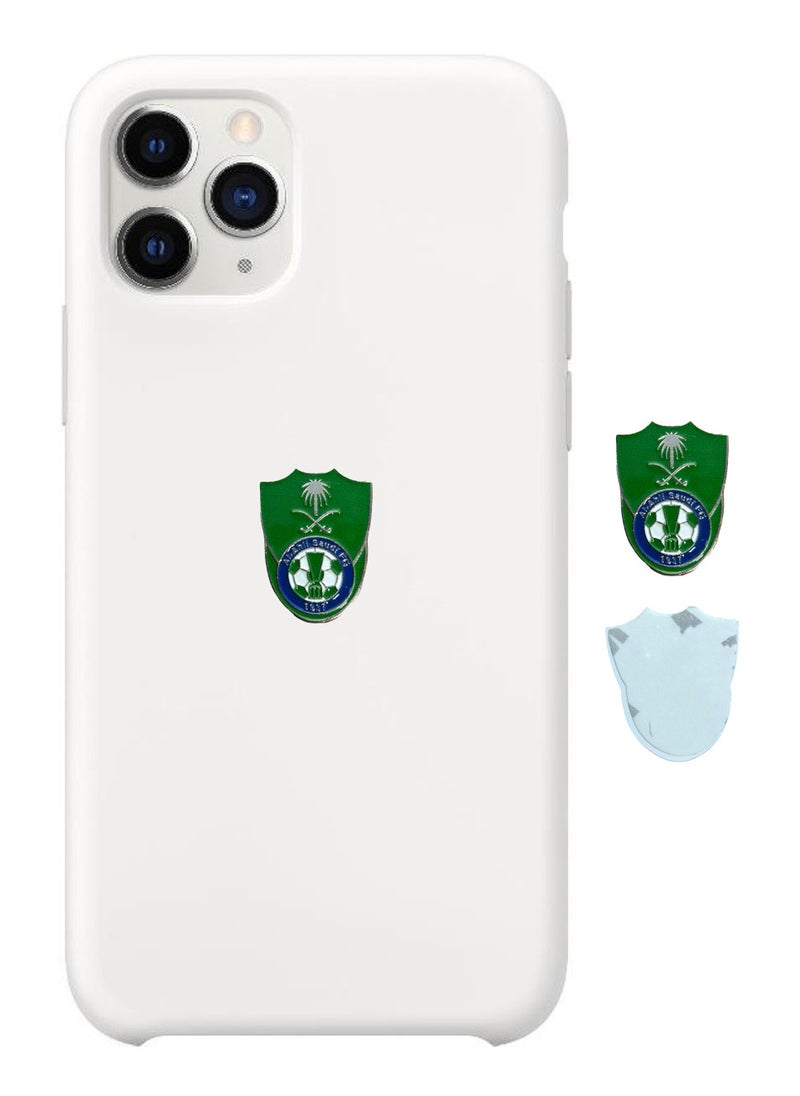 Generic 3 Pieces of Al Ahli Metal Sticker for Mobile or Any Smooth Surface  - Image 2