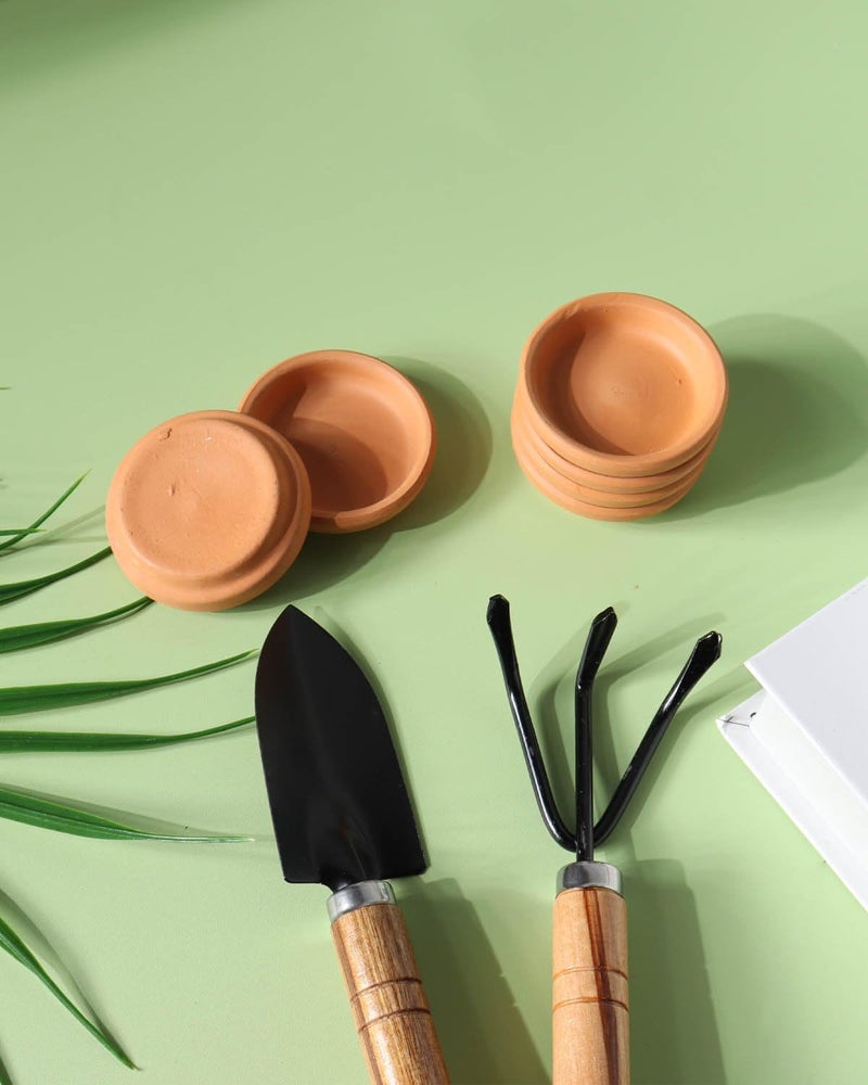 vensovo 2 Inch Terracotta Plant Saucer Pots Tray - 32 pcs Mini Planter Saucers for Indoor & Outdoor Plants, Small Clay Trays Perfect for 1 Inch 1.5Inch Flower Pot - Image 5