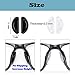 Omnful Eyeglass Nose Pads 20mm Thinckness Adhesive AntiSlip Silicone Nose Pads for GlassesSoft Silicone Cushion Nose Pad for Eyeglasses Glasses Sunglasses 5 Pairs Black - Image 4