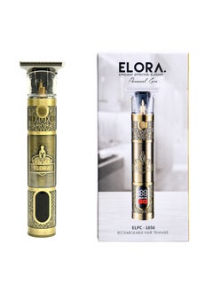 ELORA Rechargeable Beard & Hair Trimmer with Fashion Design EL-PC-1856 Golden  - Image 3