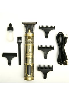 ELORA Rechargeable Beard & Hair Trimmer with Fashion Design EL-PC-1856 Golden  - Image 2
