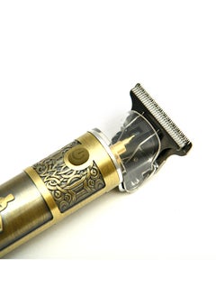 ELORA Rechargeable Beard & Hair Trimmer with Fashion Design EL-PC-1856 Golden  - Image 4