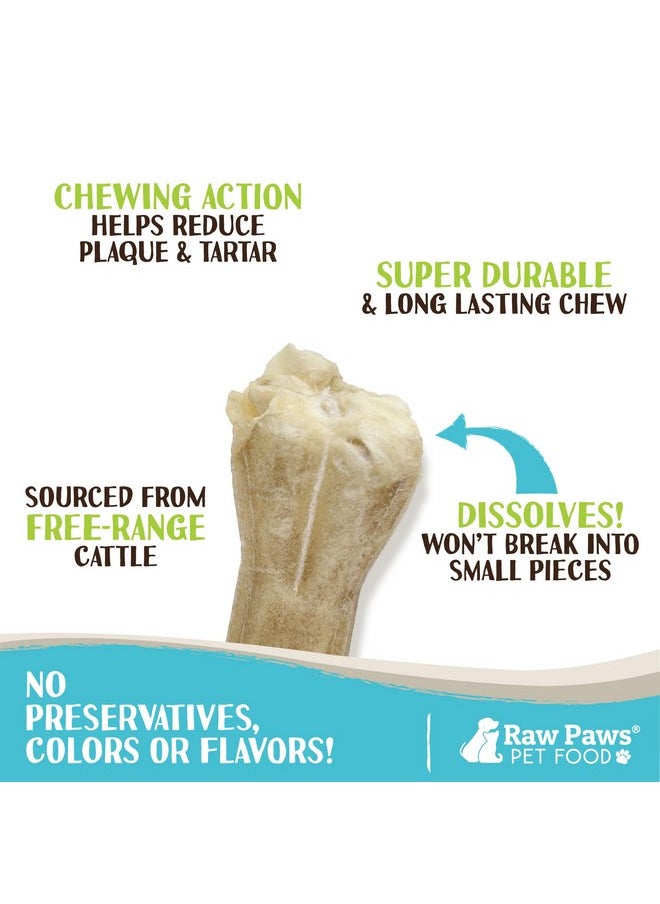Raw Paws - Raw Paws 10-inch Compressed Rawhide Bones for Dogs, 2-Count - Packed in USA - Long Lasting Dog Chews - Natural Pressed Rawhides - Large Dog Bones - Raw Hide Bones for Aggressive Chewers - Image 1