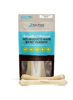 Raw Paws 10-inch Compressed Rawhide Bones for Dogs, 2-Count - Packed in USA - Long Lasting Dog Chews - Natural Pressed Rawhides - Large Dog Bones - Raw Hide Bones for Aggressive Chewers