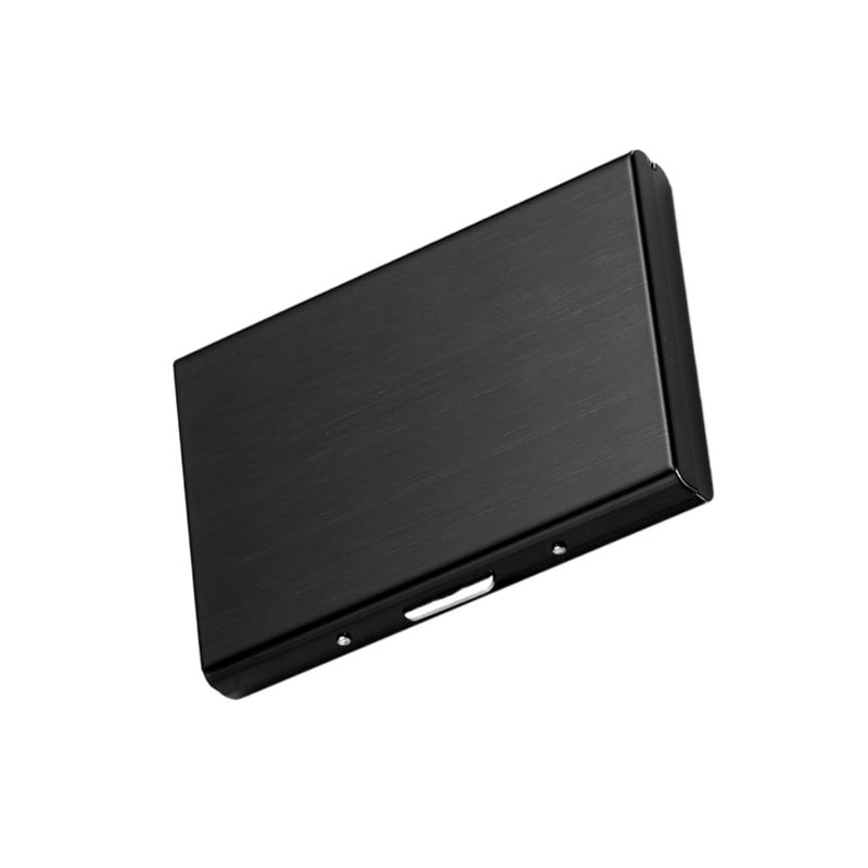 Stainless Steel Business Card Holder Credit Card Case Black Name Card Carrier - Image 5