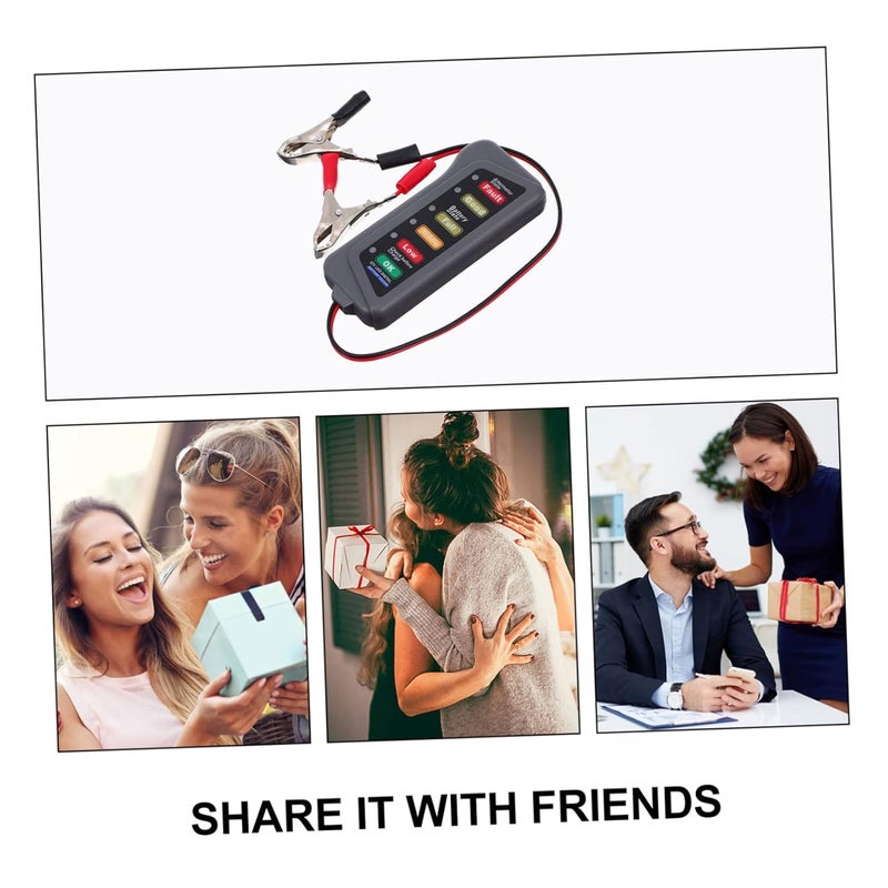 3Pcs Car Battery Analyzer Digital Tester with LED Indicator for Cars Motorcycles EVs - Image 3