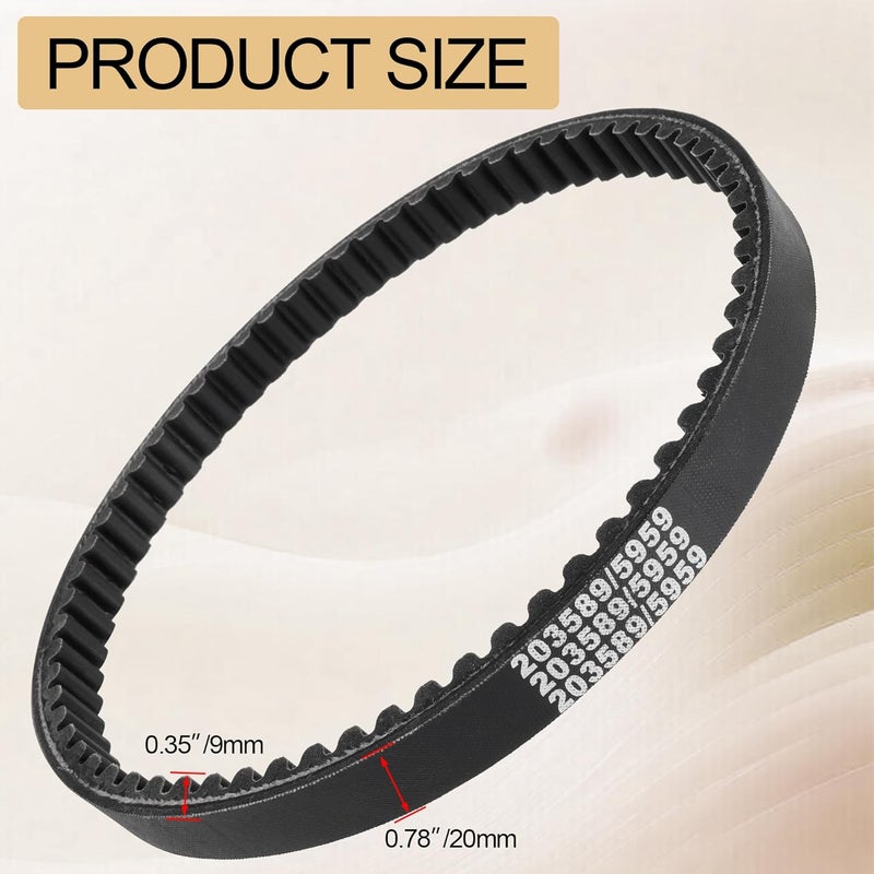 Jiayan 30 Series Go Kart Drive Belt KT196 - Replacement for Manco 5959, Comet 203589, Murray 12-8487 (5 Pcs) - Image 2