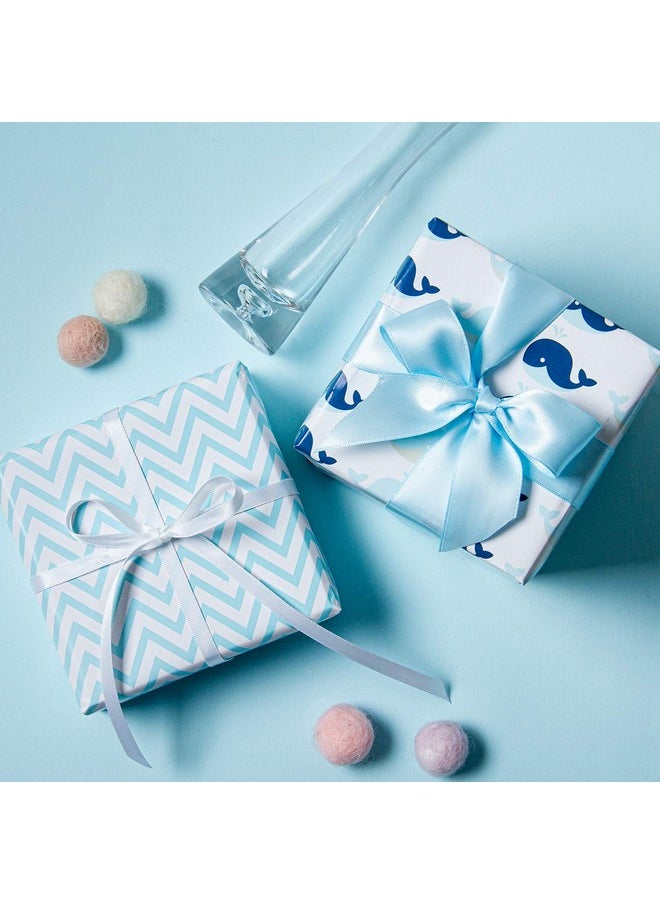 WRAPAHOLIC - Wrapping Paper Sheet Nautical Anchors Blue Design For Birthday Holiday Wedding Baby Shower 1 Roll Contains 6 Sheets 17.5 Inch X 39.3 Inch Per Sheet - Image 1