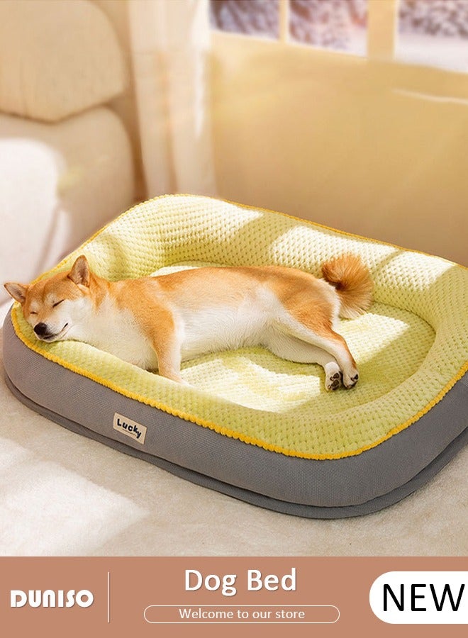 DUNISO Dog Bed, Non-Slip Pet Sofa Lounger Puppy Couch Removable Machine Washable Cover Cushion Big Cat Kennel Cot, Medium Large Adult Dogs Kitten Sleeping Mattress  - Image 1