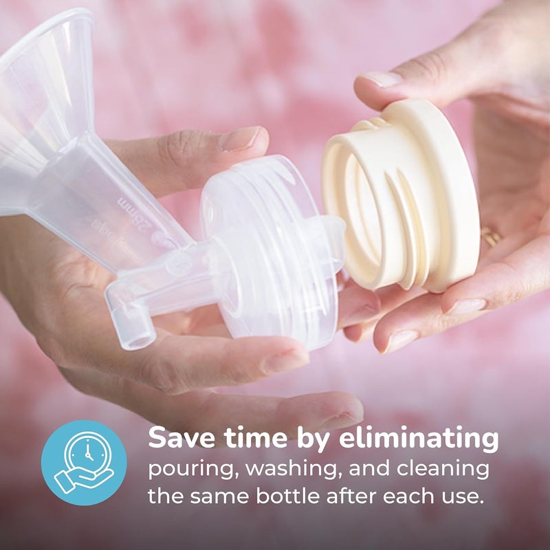 Spectra  Bottle Adapter for Narrow Baby Bottles  Compatible with Breast Shield for Spectra Milk Pump - Image 3