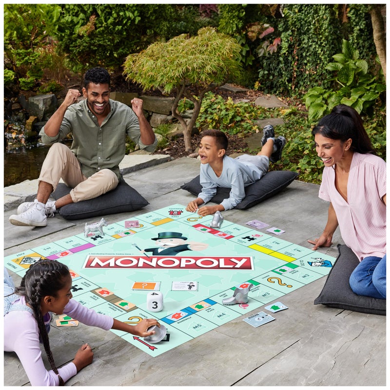 Spin Master Games, Monopoly Giant Edition, Classic Family Board Game for Indoor & Outdoor Play with Oversized Board, Screenless Activity, 2-4 Players, for Ages 6 & Up - Image 2