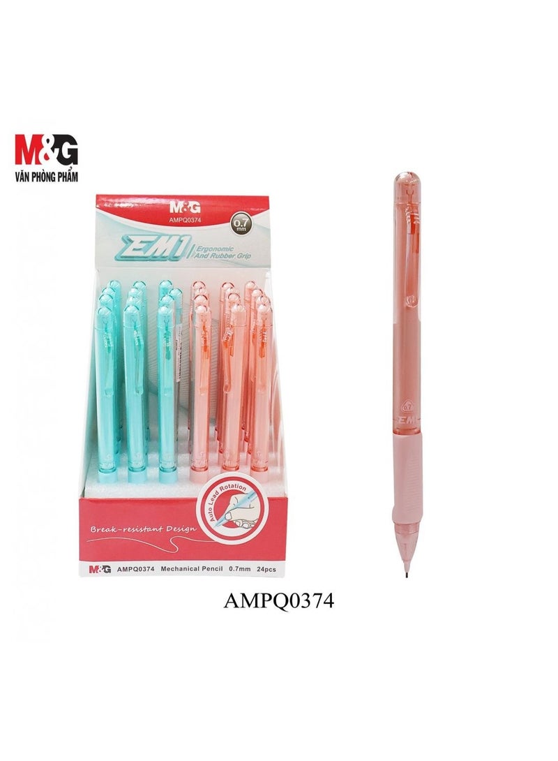 M&G 07 Mechanical Pencil 0.7mm , 1 box with 24pcs – ideal for school & daily writing - Image 1