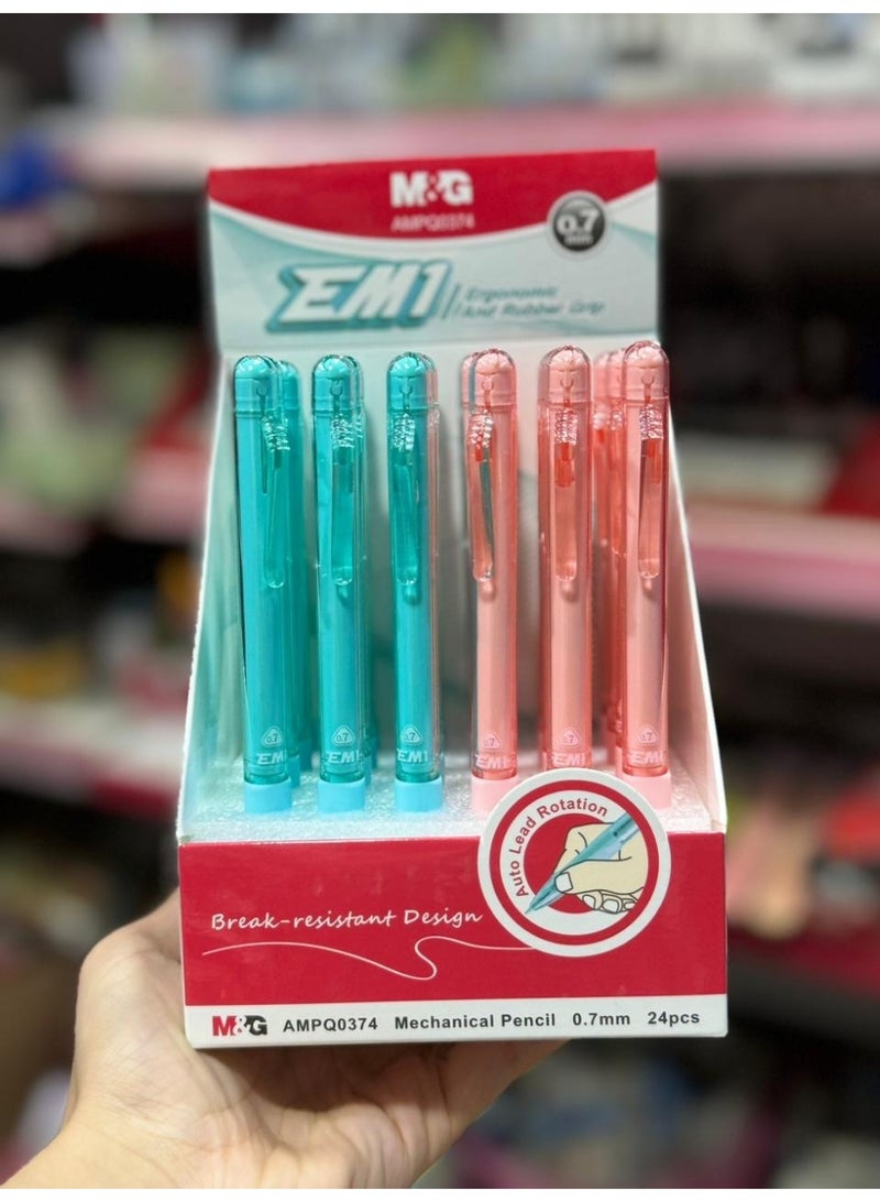 M&G 07 Mechanical Pencil 0.7mm , 1 box with 24pcs – ideal for school & daily writing - Image 2