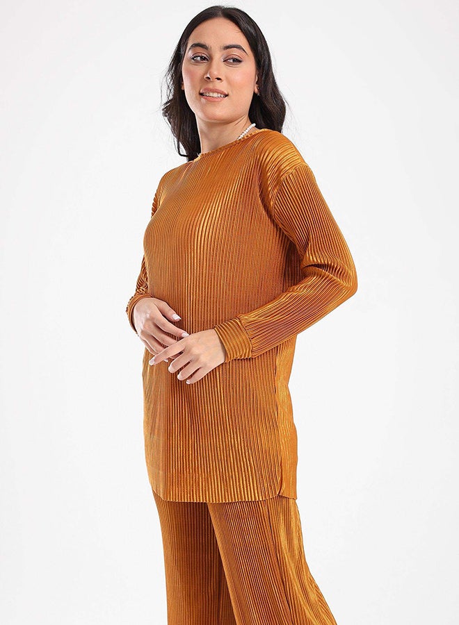 Carina ribbed-voile-blouse