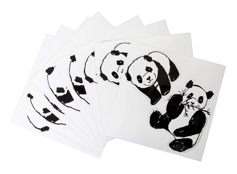 Ubbi Panda Peel and Stick Decal Stickers, Decorative Sticker for Diaper Pail or Baby Nursery - Image 5