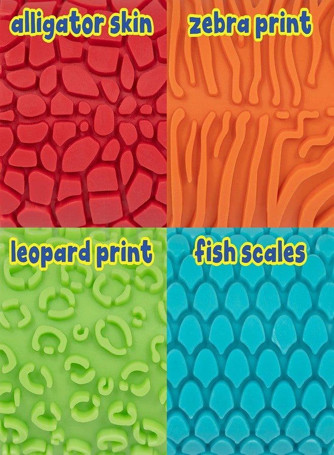 READY 2 LEARN Paint & Dough Animal Rockers | Set of 4 | Ages 2+ | Easy-grip Arts and Crafts Stampers for Kids | DIY Textures and Patterns - Image 2