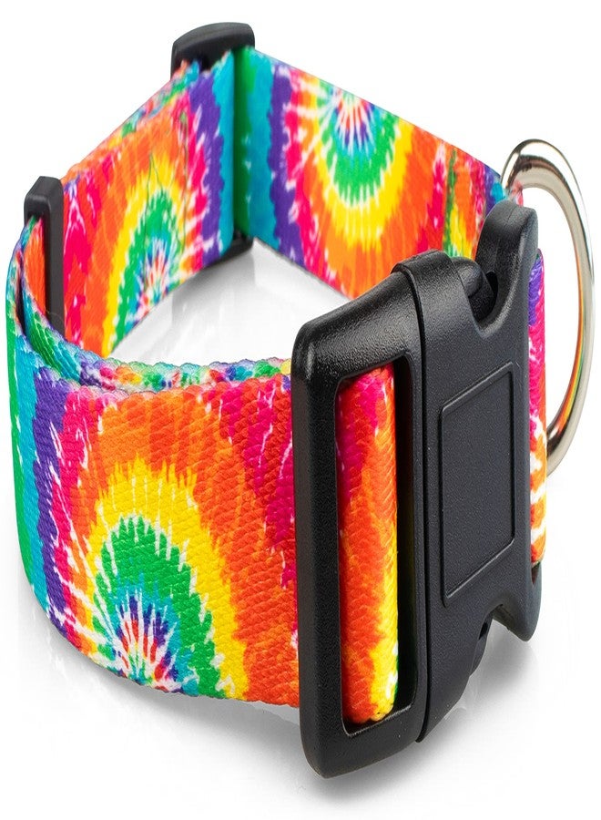 Limeloot Tie Dye Dog Collar for Female and Male Dogs, Medium - Image 1