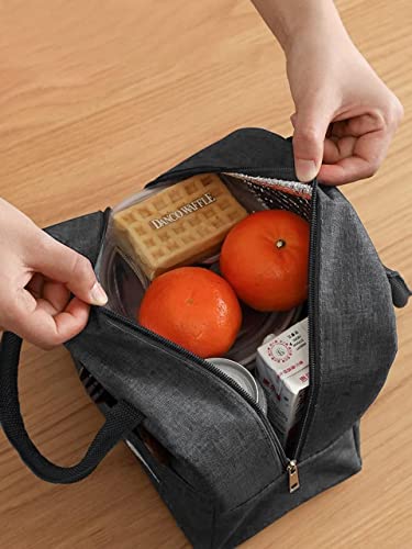 HYLOL Insulated Travel Lunch/Tiffin/Storage Bag for Women and Men Office, Collage and School (Grey) (Cotton) 7 liters - Image 4