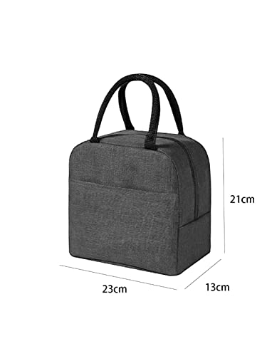HYLOL Insulated Travel Lunch/Tiffin/Storage Bag for Women and Men Office, Collage and School (Grey) (Cotton) 7 liters - Image 2