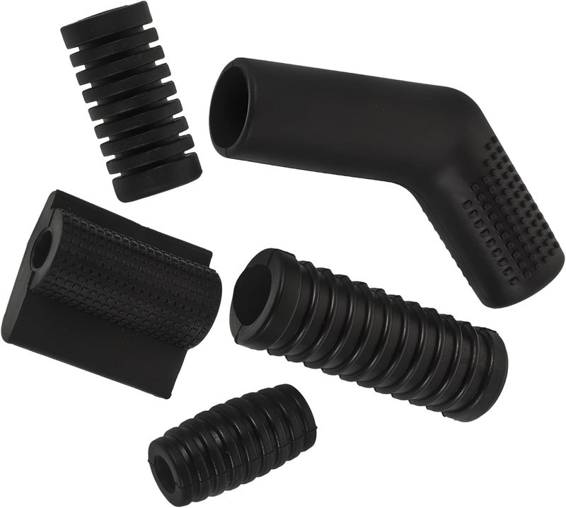 Motorcycle Gear Shift Cover Rubber Sleeve 5pcs Black Universal Gear Lever Protector for Dirt Bikes Urban Motorcycles and Atvs - Image 1