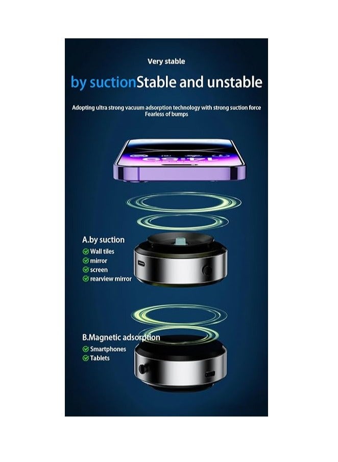 REBENUO RCP269 phone holder smart car mount magnetic mobile phone holder universal adsorption bracket vacuum adsorption stable - Image 5