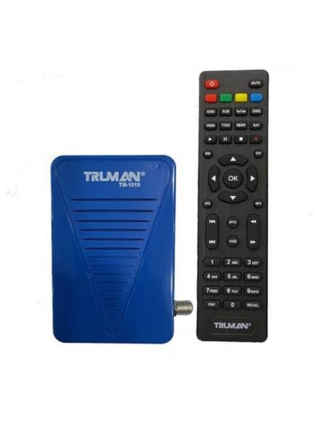 جهاز استقبال فضائي رقمي ترومان ميني عالي الدقة (Mini HD) طراز TM-6K، لون أسود