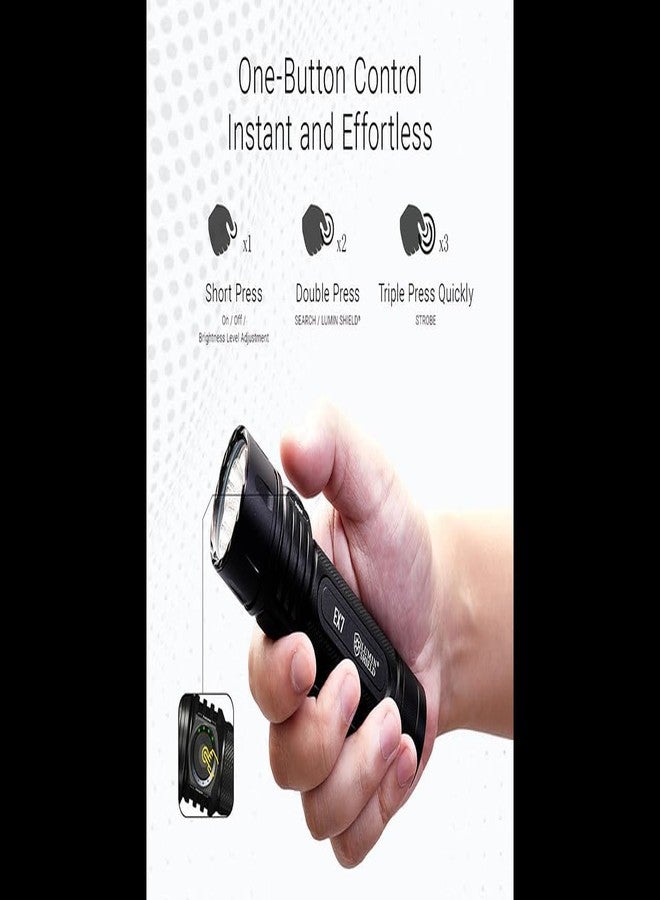 Nitecore EX7 6000 Lumen Rechargeable Multi Beam Pattern Flood/spot LED Flashlight w/EdisonBright Brand Charging Adapter - Image 2