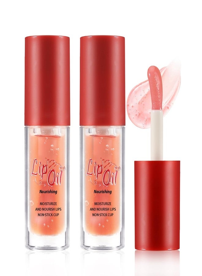 Boobeen 2PCS Lip Oil Set, Moisturizing Lip Gloss, High-Shine and Deep Hydration Lips Balm, Long Lasting Natural and Non-sticky for Dry Lips - Image 1