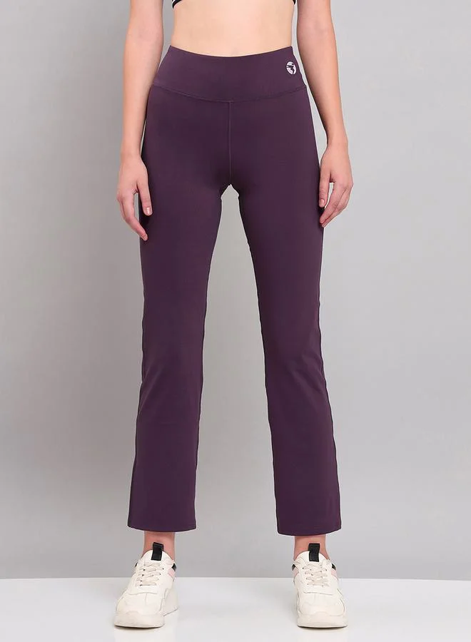 Technosport 4-Way Stretch Straight Fit Active Pants by Styli