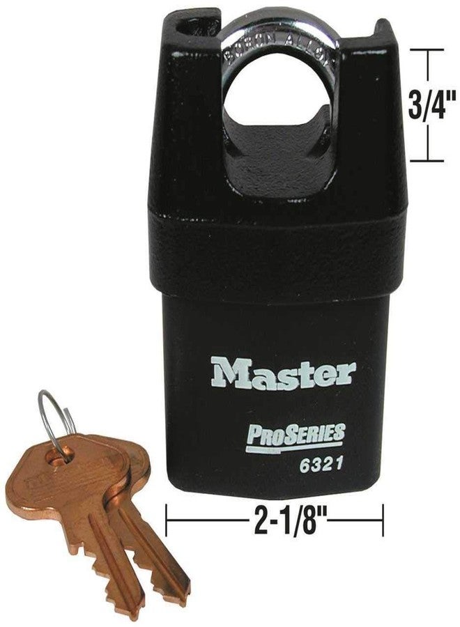 Master Lock - Keyed Padlock, Alike, 2-1/8"W, Black - Image 2