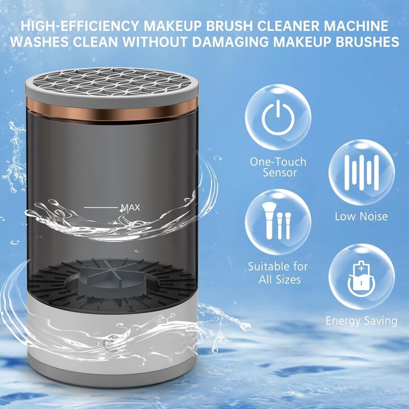Plenteous Electric Makeup Brush Cleaner Cosmetic Brush Cleaner Makeup Brush Cleaner Automatic Spinning Makeup Brush Cleaner Fit For All Size Makeup Brush 1pc Multi - Image 4