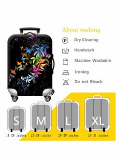 HomarKet Travel Luggage Cover Spandex Suitcase Protector Washable Baggage Covers  - Image 5