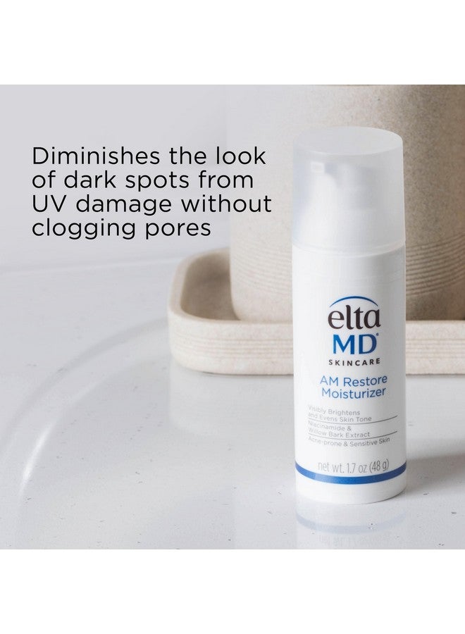 EltaMD AM Restore Face Moisturizer, Light Moisturizer Face Cream, Made with Niacinamide and Hyaluronic Acid, 1.7 oz Pump - Image 2