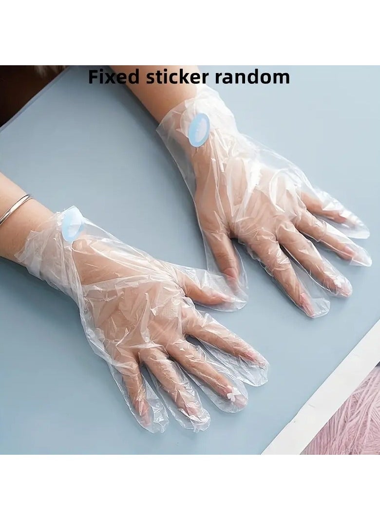 ORiTi 100 pcs Disposable Hand Gloves Moisturizing And Prevent Your Hands From Cracking Plastic Transparent Hand Covers  - Image 4