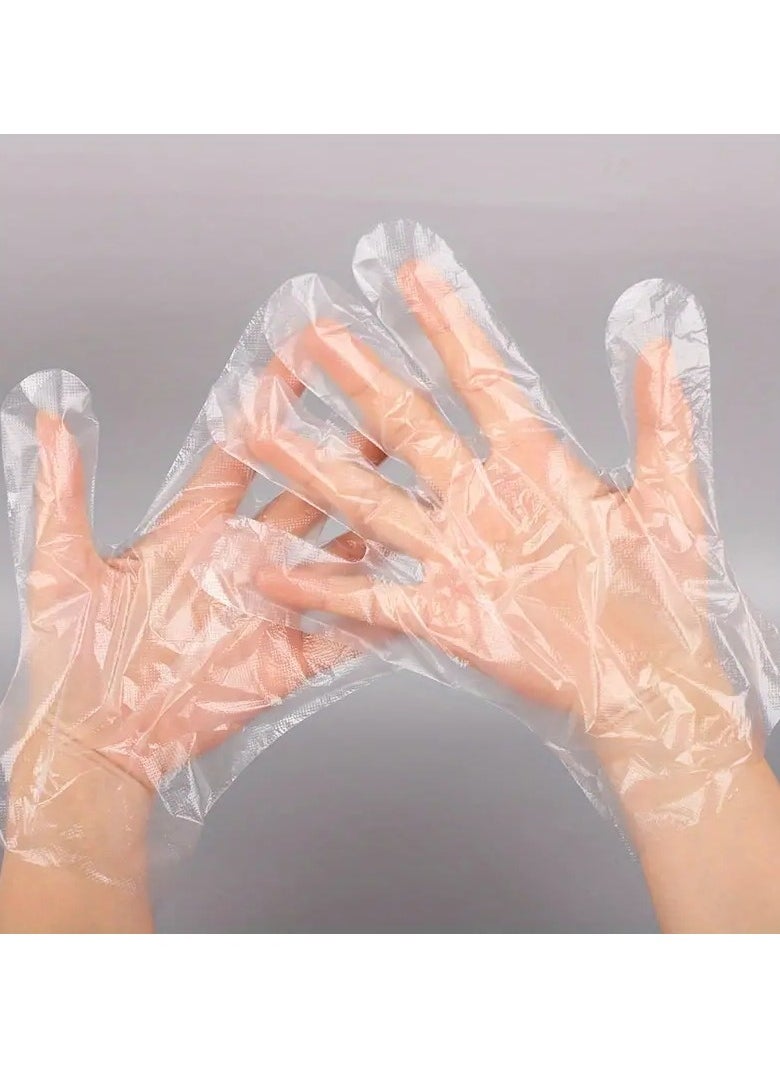 ORiTi 100 pcs Disposable Hand Gloves Moisturizing And Prevent Your Hands From Cracking Plastic Transparent Hand Covers  - Image 5