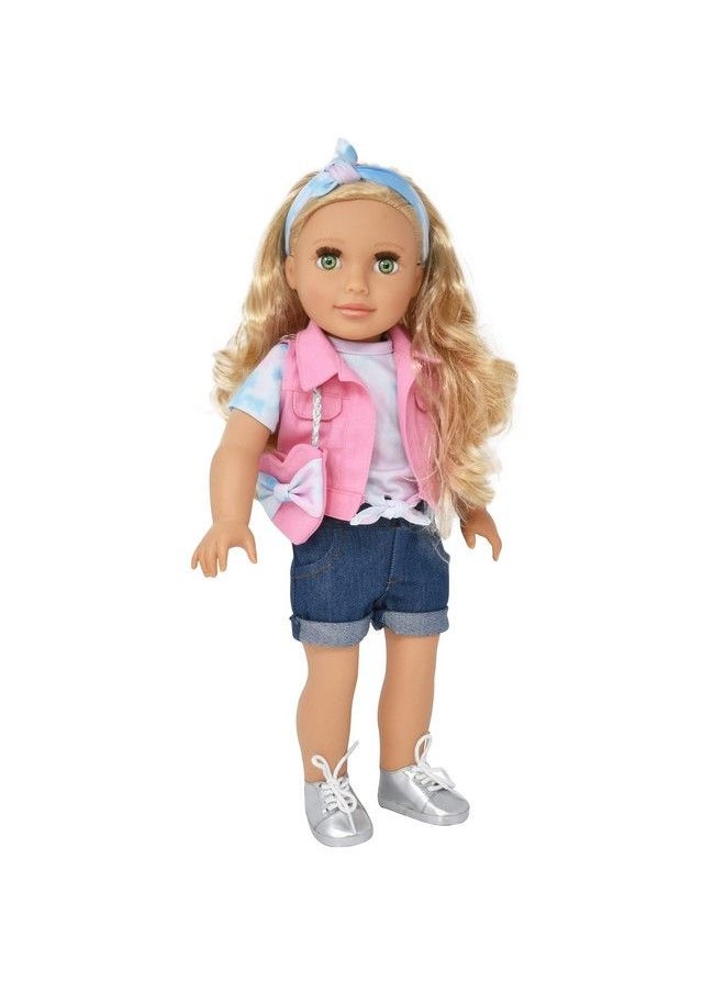 Gift Boutique - 18 Inch Girl Doll Fashion Doll With Fine Blond Hair For Styling Clothes Shoes And Accessories Princess Doll For Girls And Kids - Image 1