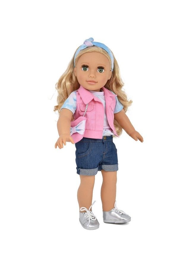 Gift Boutique - 18 Inch Girl Doll Fashion Doll With Fine Blond Hair For Styling Clothes Shoes And Accessories Princess Doll For Girls And Kids - Image 1