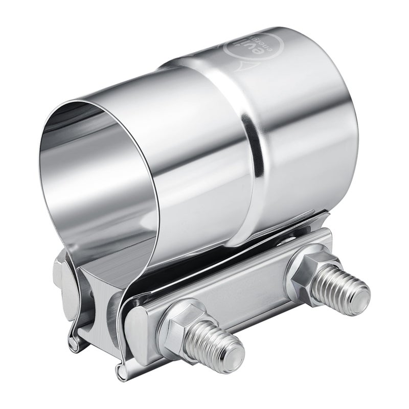 EVIL ENERGY 2 Exhaust ClampLap Joint Band Clamp Stainless Steel for PipesMufflersCatalytic Converters 1PCS 20 inch