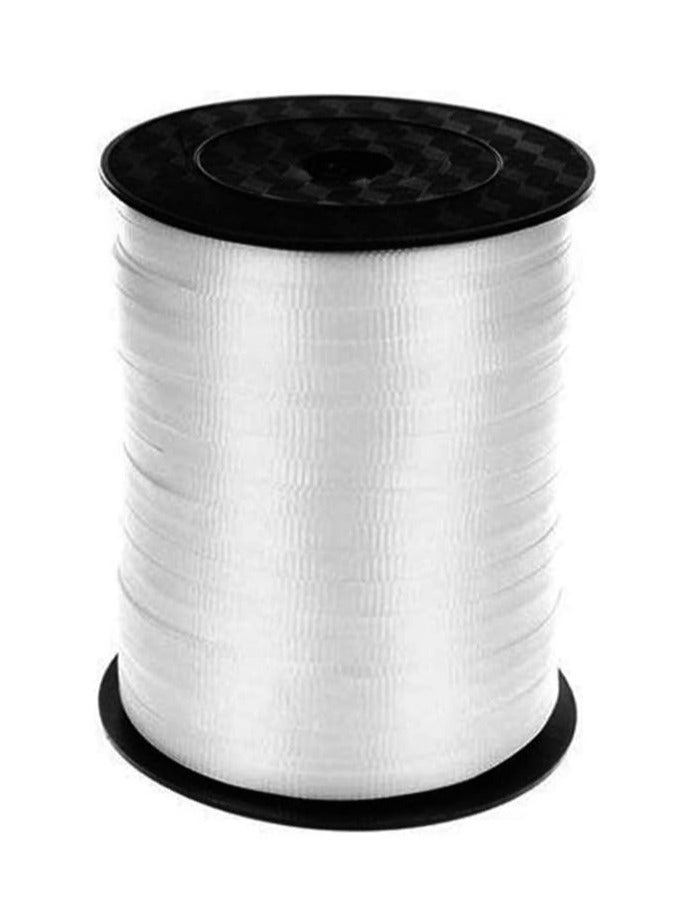 Crimped Curling Ribbon 500 Yard White