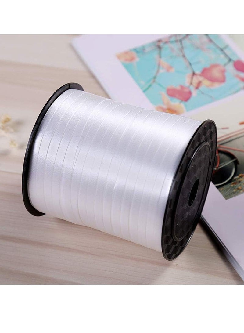 Crimped Curling Ribbon 500 Yard White