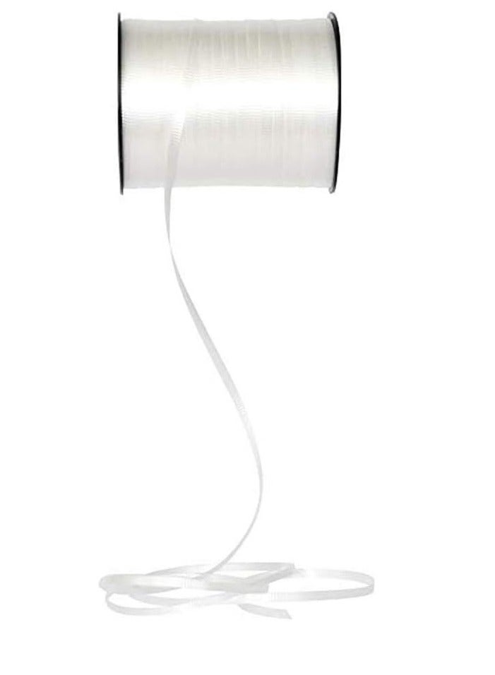 Crimped Curling Ribbon 500 Yard White