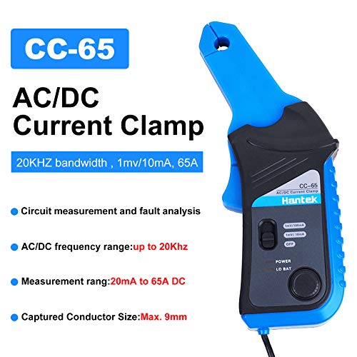 Hantek مقياس التيار Hantek CC-65 AC/DC مع مشبك تيار وموصل BNC حتى 20 كيلوهرتز 20 مللي أمبير إلى 65 أمبير DC - Image 2
